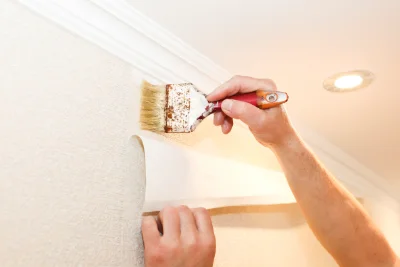 Pose de papier peint à Venterol — revêtements muraux et toiles de verre